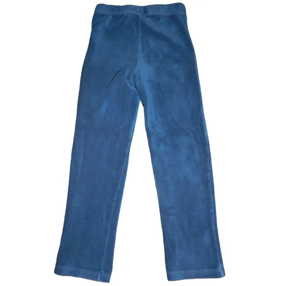 Children’s Place Toddler Girls 4T Blue Ribbed Velvety Stretch Leggings